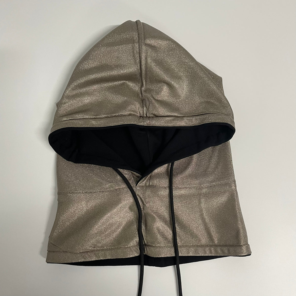 EMF Protection Drawstring Hood | Cotton Outer with Silver Fiber Lining, Head & Neck Radiation Shielding Hood