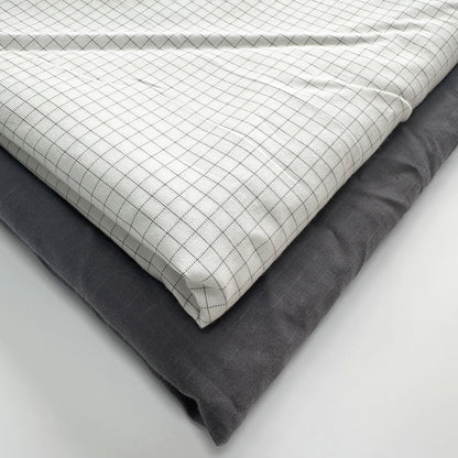 Organic Cotton Fabric with High Content Silver Fiber Grid Fabric Width 280cm for Grounding Earthing Sheets