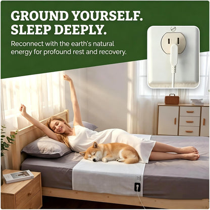 Grounding Sheet, Fits All Bed Sizes, Organic Cotton + Silver Fiber, 20" x 104"