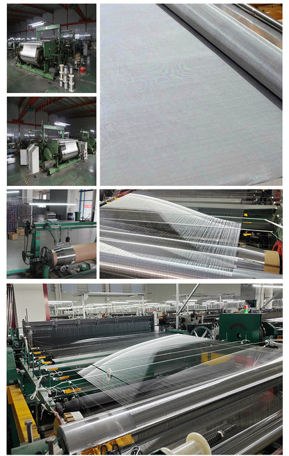 Stainless Steel Mesh, Outdoor Weatherproof EMI EMF Shielding Net, Breathable High-Strength Electromagnetic Signal Blocking Mesh