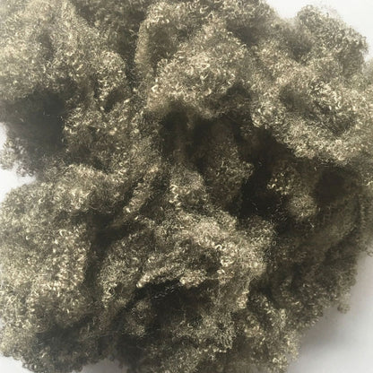 Silver Fiber Staple Fiber, Conductive Anti-static Antibacterial Silver Staple for Nonwoven & Spinning