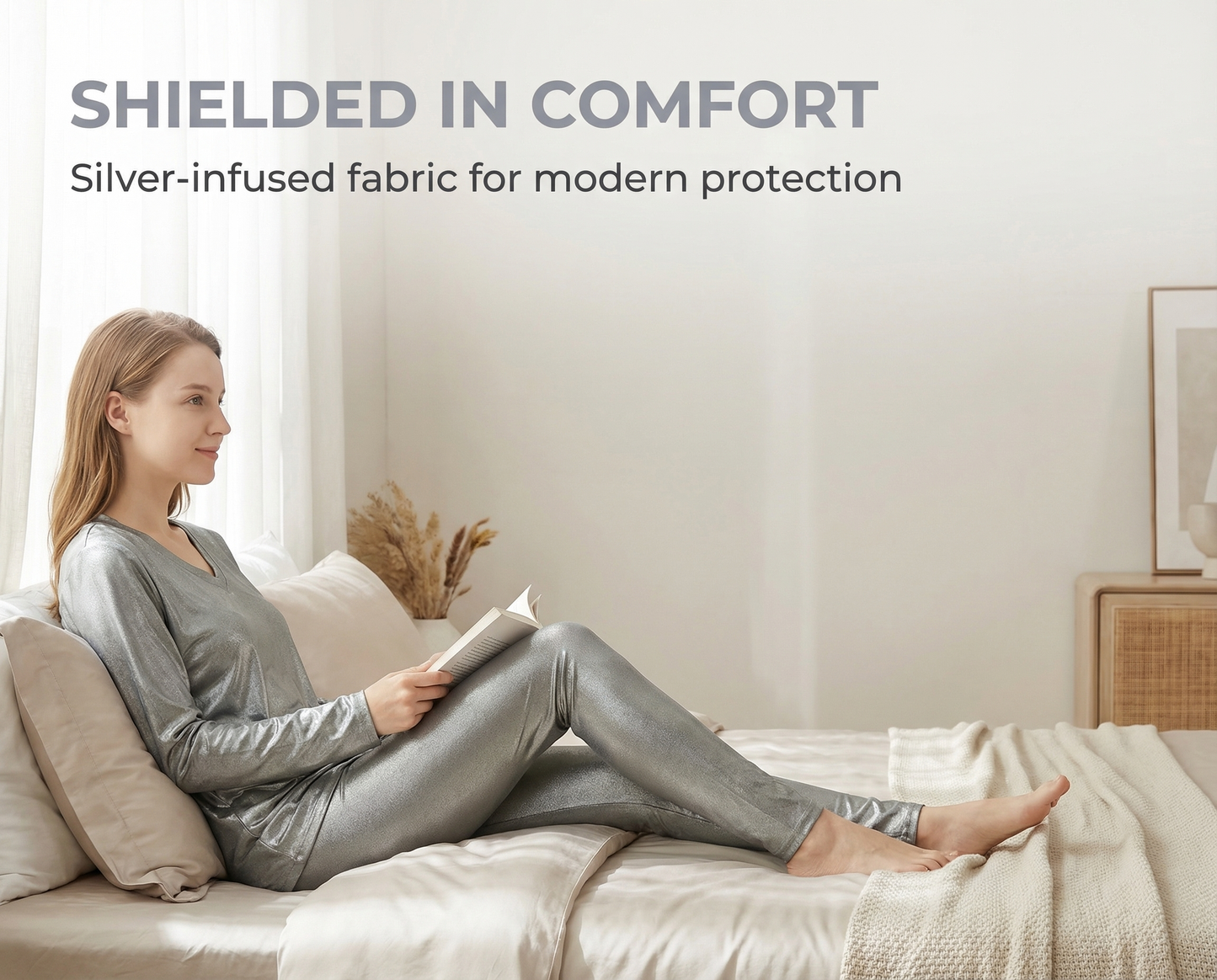 Silver Fiber Conductive Fabric Clothing | Electromagnetic Shielding Silver Ion Anti-Bacterial Base Layer Clothing