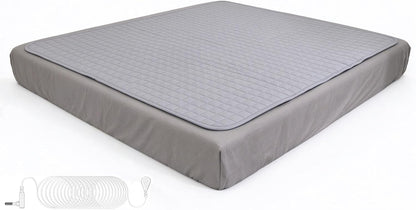 Earthing Grounded Mattress Pad Large Sleep Therapy Mat 55x79inch Increase Energy