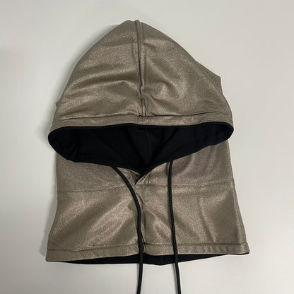 EMF Protection Drawstring Hood | Cotton Outer with Silver Fiber Lining, Head & Neck Radiation Shielding Hood