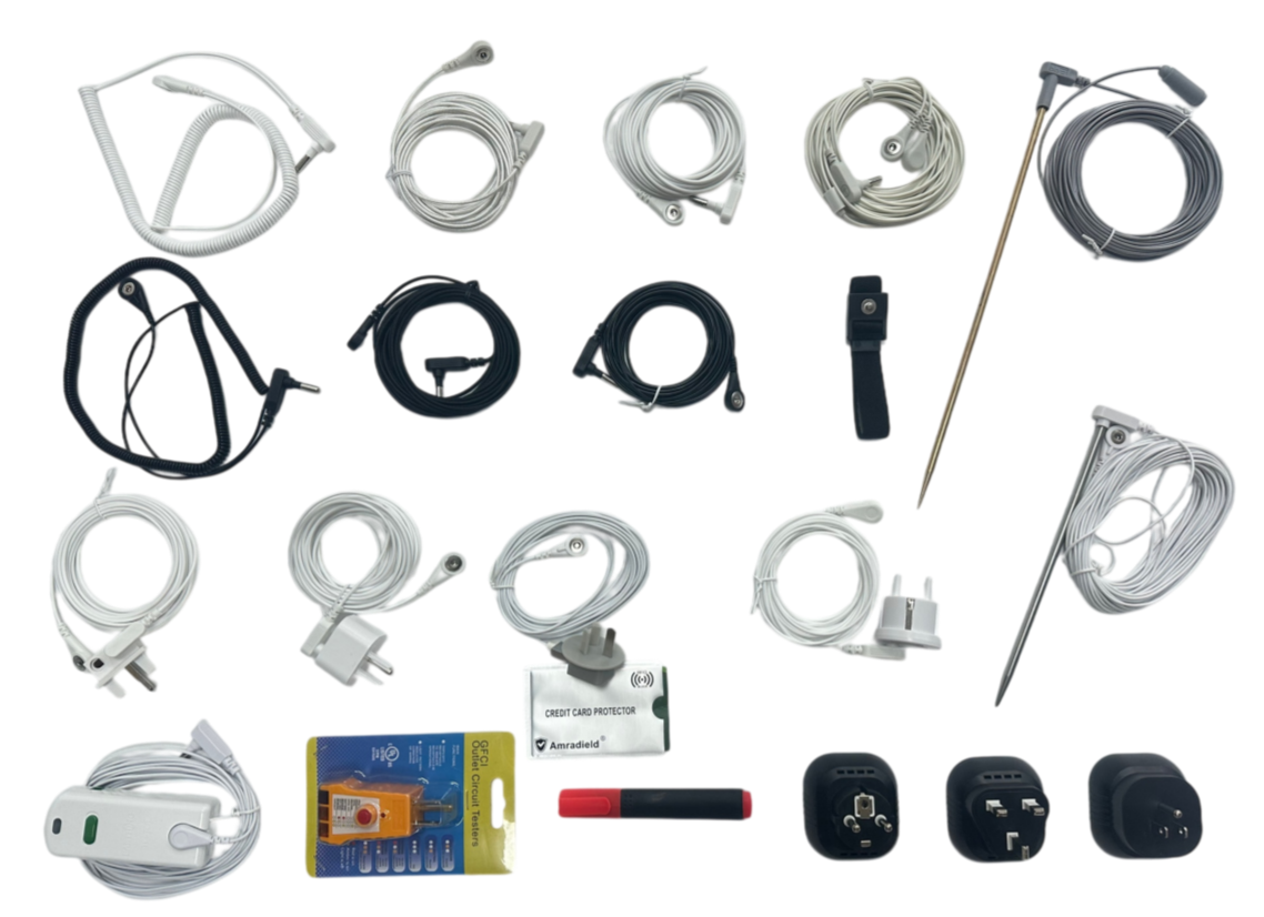 Grounding Kits,Great for Grounded Earth Connected Products, Easy to Use with Grounding Mat, Grounding Sheet, Pillowcase, Blankets