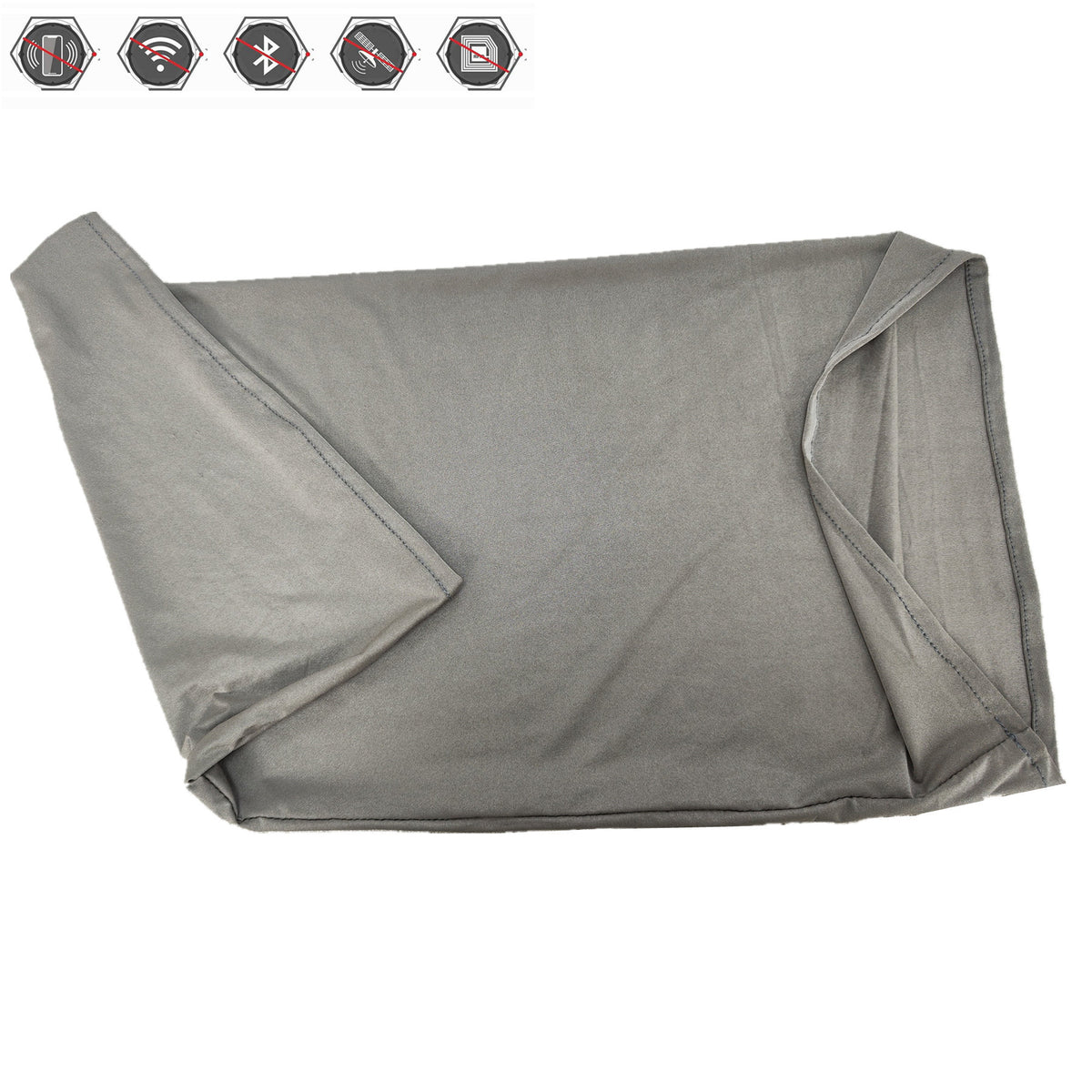 Silver Fiber Neck Gaiter, EMF Shielding Anti-Radiation Conductive Antibacterial Odor Resistant Neck Cover