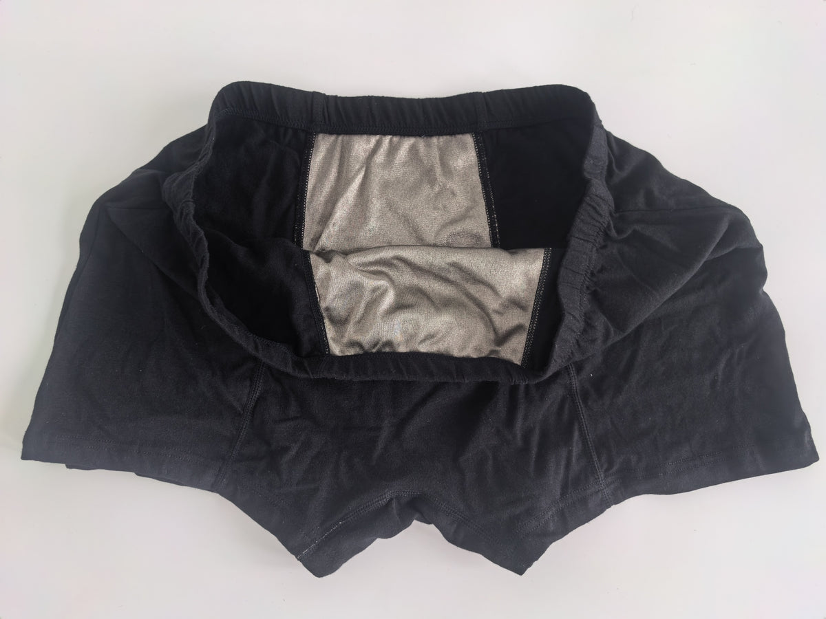 Men's Anti-Radiation Boxer Briefs, Soft Cotton & Silver Fiber EMF Protection Underwear