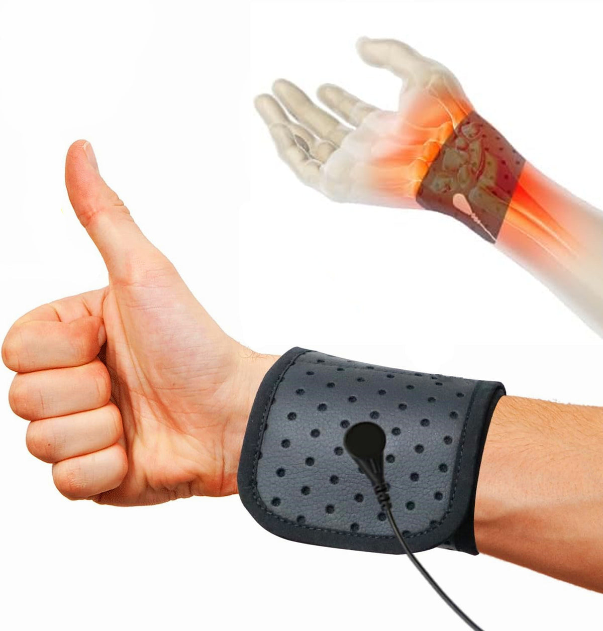 Grounding Wrist Strap, Grounding Bracelet with 15 Feet Grounding Cord, Earth-Connected Grounding Wristband for Sleep, Energy, Pain Relief, and Inflammation