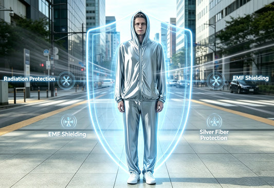 Full-Frequency EMF Blocking Thermal Hoodie Set, High-Purity Silver Fiber Skin-Friendly Radiation Protection Daily Base Layer
