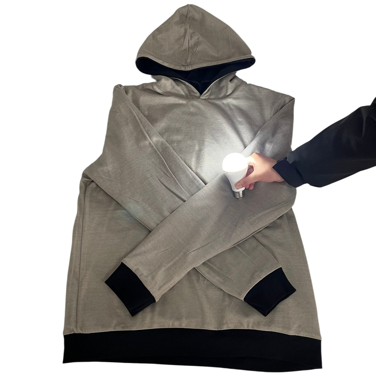 EMF Shielding Thermal Hoodie, Natural Cotton Blended Silver Fiber Clothing, Odor-Free Warm Radiation Protection Apparel