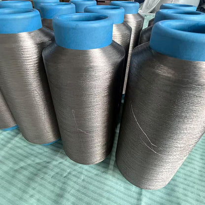 Silver Fiber Yarn, Anti-static & EMI Shielding Conductive Silver Yarn for Textile Weaving