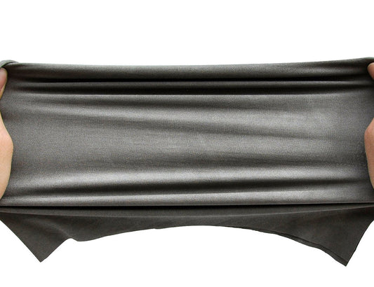 EMF Shield Silver Knit Fabric | Antibacterial Anti-Static Cooling Breathable Functional Fabric 4 Way Stretchy - Amradield