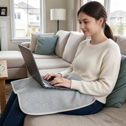 EMF Blocking Blanket for Laptop & Cell Phone - Faraday Blanket, EMF Laptop Shield & Radiation Protection Lap Pad