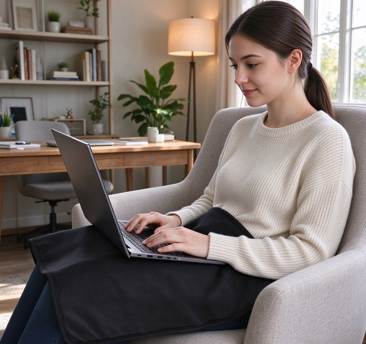 EMF Blocking Blanket for Laptop & Cell Phone - Faraday Blanket, EMF Laptop Shield & Radiation Protection Lap Pad