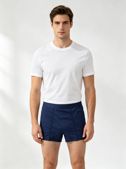 Men's Anti-Radiation Boxer Briefs, Spandex Satin & Silver Fiber EMF Protection Underwear - Amradield