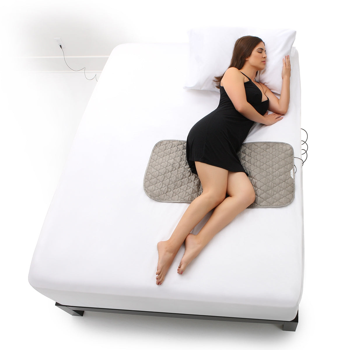 EMF EMI Reducing Earthing Grounded Silver Blankets & Throws Plush Pad Sheet Mats