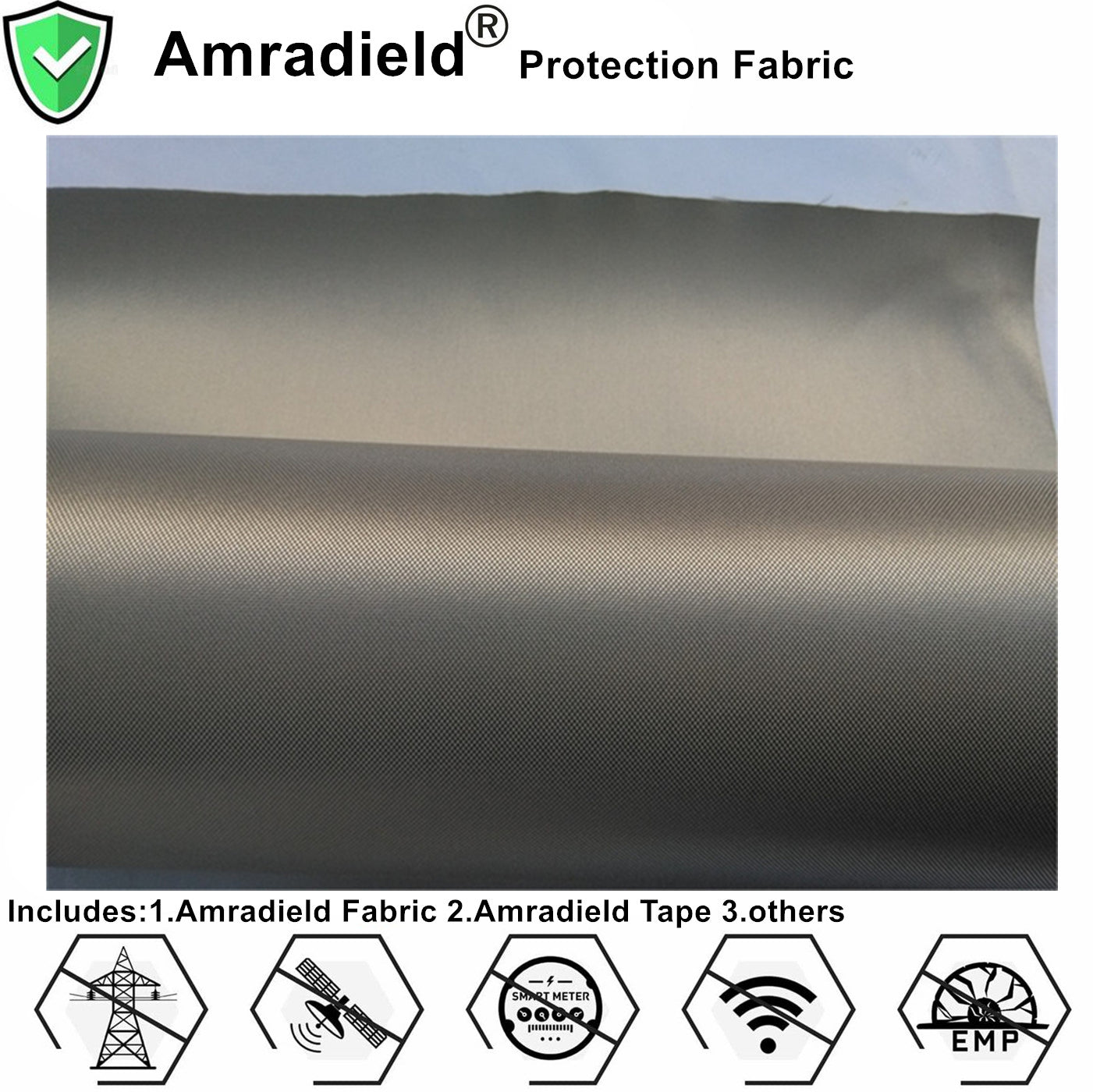 Faraday Oxford Copper Fabric for Shielding Bag and Tent