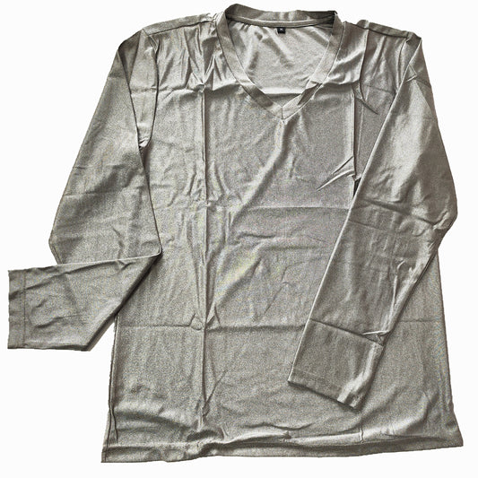 EMF EMI Shielding Anti-Radiation 100% Pure Silver Fiber Clothes-Long Sleeve Tops