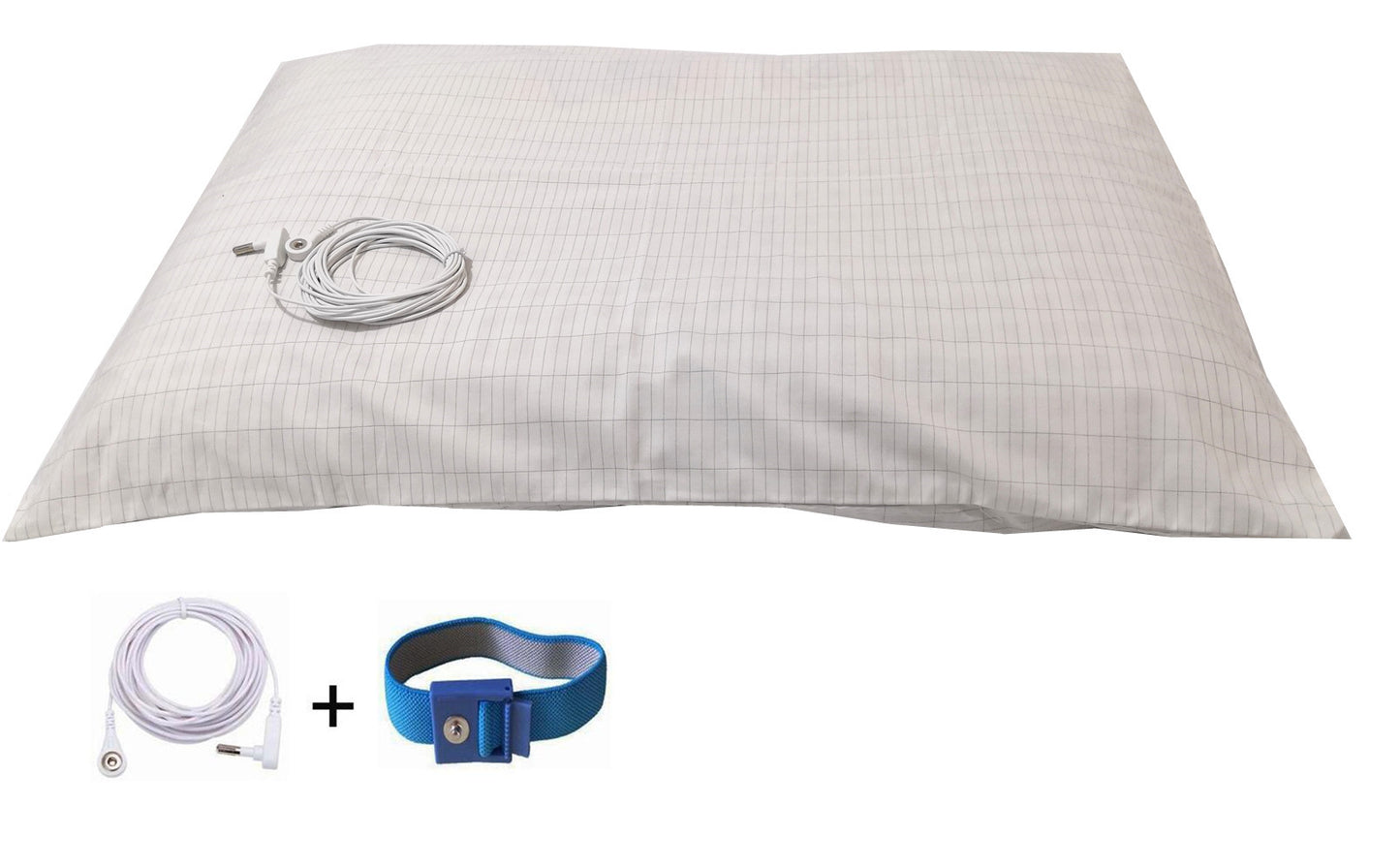 Earthing Flat Sheets and Pillowcase Kits -Silver Fiber EMF Protection for Better Sleep