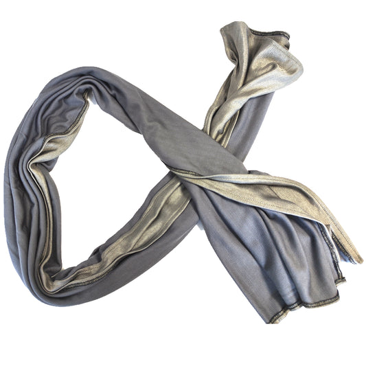 Faraday Protection HeadScarf-High Shielding Efficiency, Bamboo+Silver Blanket