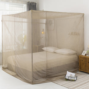 Open image in slideshow, EMF Protection EMI Shielding Radiation Protection Canopy Bed Mosquito Net-Silver Fiber Mesh
