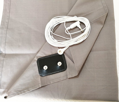 Earthing Fitted Sheets and Pillowcase Kits -Silver Fiber EMF Protection for Better Sleep