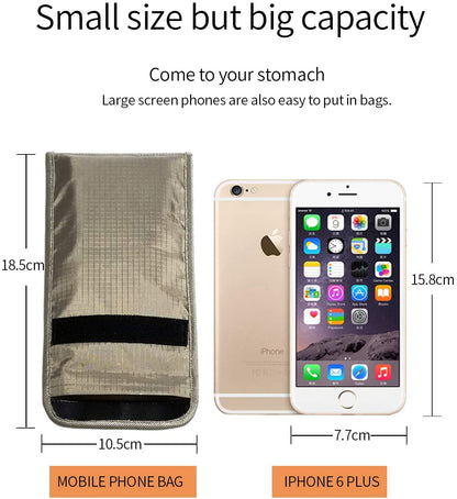 Faraday Bag Security Pouch - Cell Phone Anti-Tracking/Spying GPS RFID Shielding