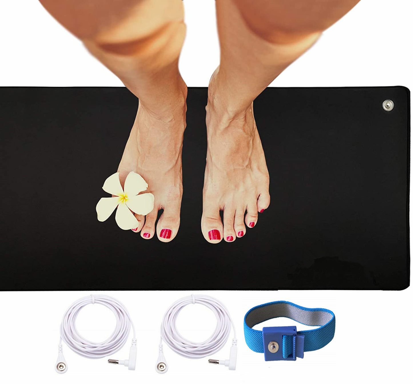 Large Grounding Therapy Mats Improves Sleep, Reduces EMF Inflammation 39.3x11.8"