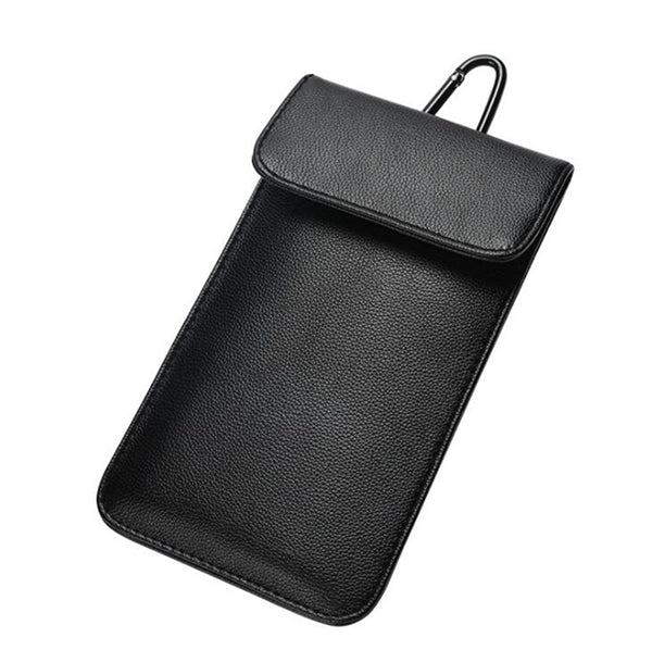 Faraday Bag RFID Cell Phone Signal Blocking/Jammer Pouch Bag Anti-Spying/Tracking/Radiation GPS Shielding Car Key FOB Bag with Buckle