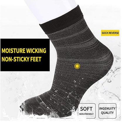 Anti Bacteria EMF Casual Socks for Therapy Healthy Silver Fiber Unisex 2 packs