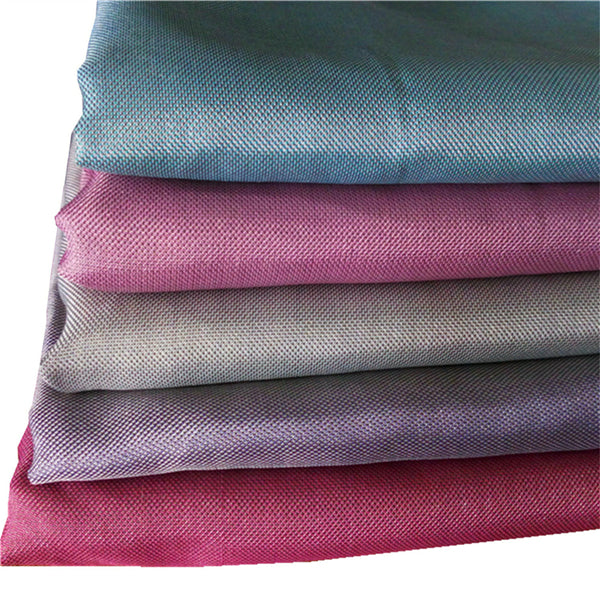 Silver Fiber RPET Woven Blended Fabric Multi Colors