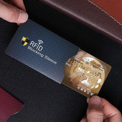 RFID Blocking Sleeve Protector Holder for ID Credit Card Anti Theft Scan 4 pcs