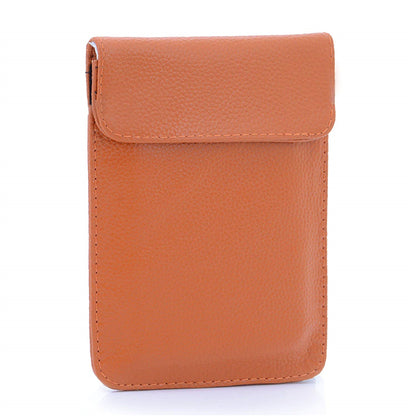 Genuine Leather RFID Cell Phone Signal GPS Blocking Pouch-Anti-Spying/Tracking Leather Bag Case
