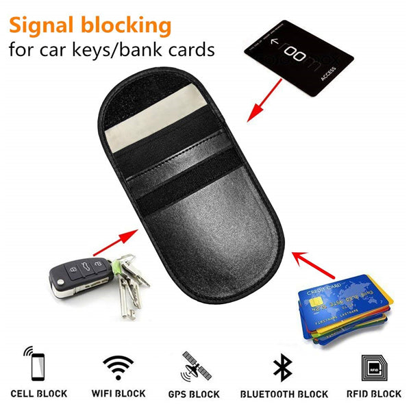 Faraday Box Key Fob Protector, RFID Signal Blocking Box, Pouch Cage An –  Amradield
