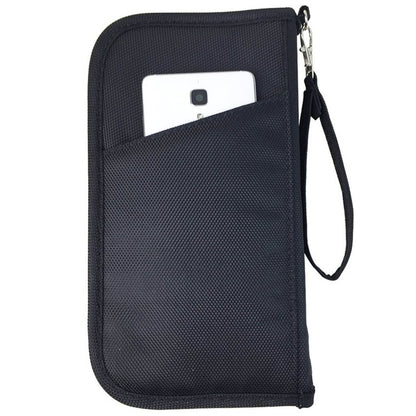 Faraday Bag RFID Travel Passport Wallet & Documents Organizer Zipper Case