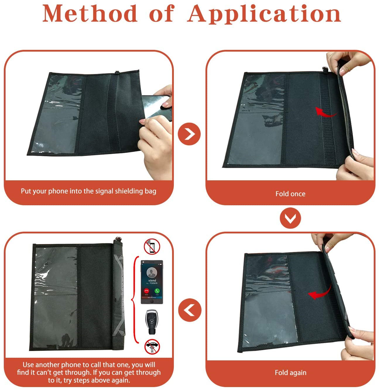 Faraday Bag for Phones - Device EMP Shielding for Law Enforcement, Anti-Tracking