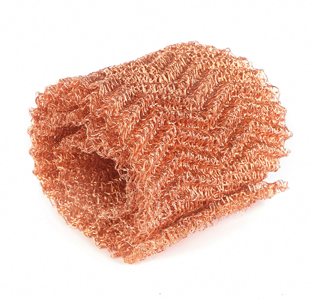 Pure Copper Knitted Mesh Filter Sanitary Blocker for DIY Hole Filler Distilling