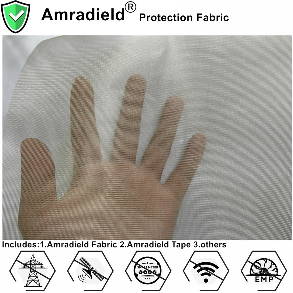 Copper Fabric Blocking RFID/RF-Reduce EMF/EMI Protection Conductive Fa –  Amradield