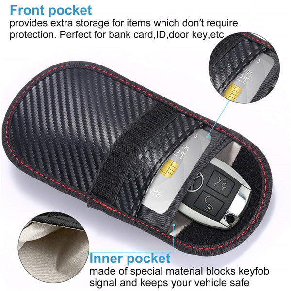 Faraday Bag for Key Fob,Faraday Cage Protector 2 pack