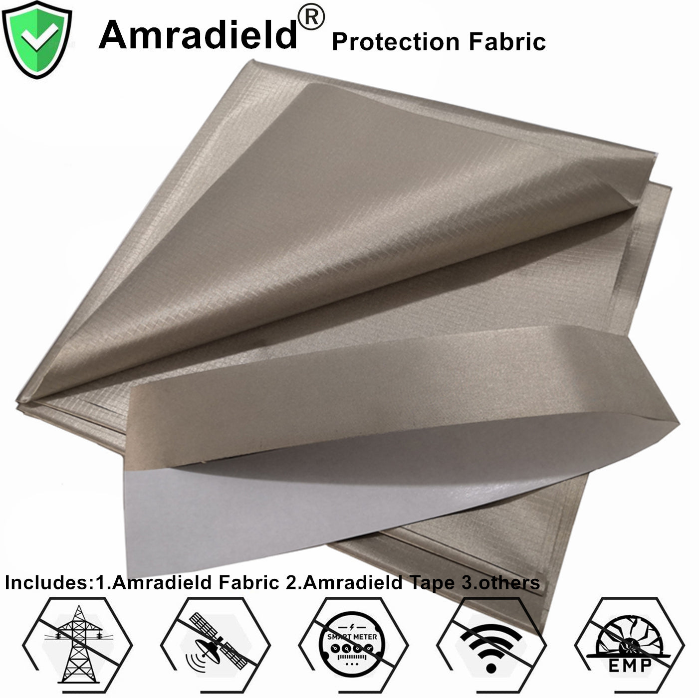Faraday Fabric Faraday Cage Military Grade Conductive Material for Fabric  Protection EMP & Signal Blocking from Cellular Signal, WiFi, Bluetooth,  GPS