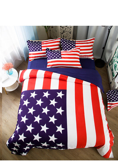 King and Queen Size Fitted and Flat Size Sheets Sets Including 2 Pillowcase Cotton Fabric Cool in Summer