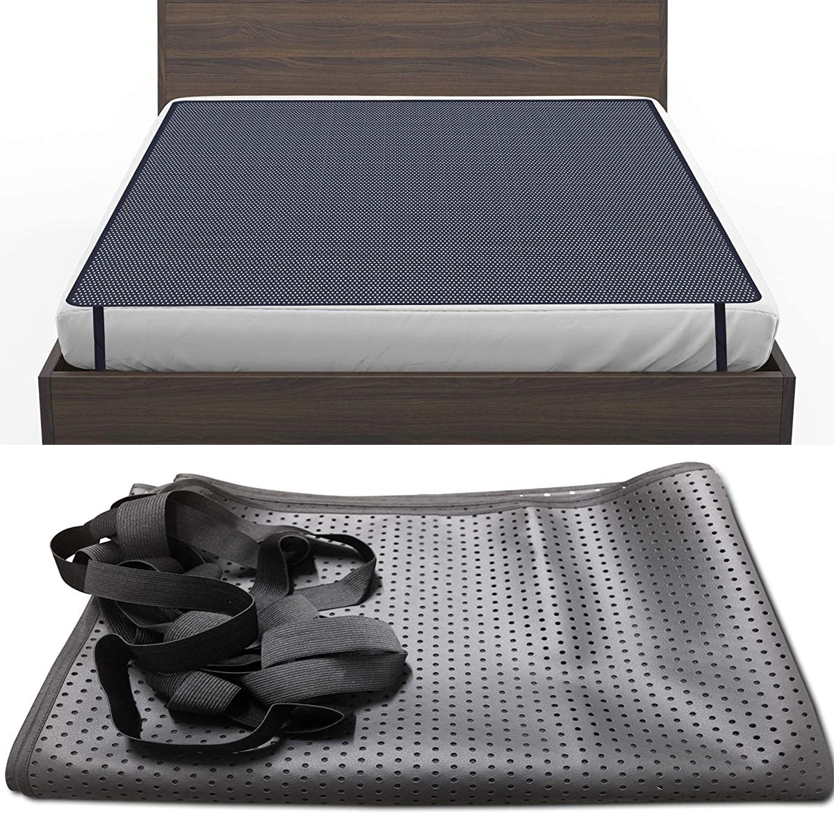 Therapy EMF Grounding Mats Conductive Carbon Leatherette Pad for Better Sleep Big size