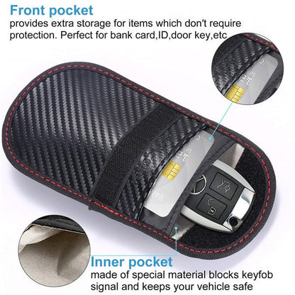 Faraday Bag for Key Fob,Faraday Cage Protector 2 pack - Amradield
