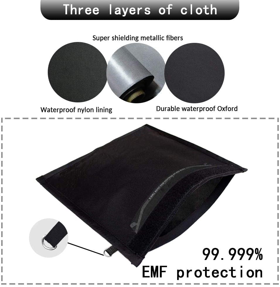 Faraday Bag for Phones - Device EMP Shielding for Law Enforcement, Anti-Tracking - Amradield