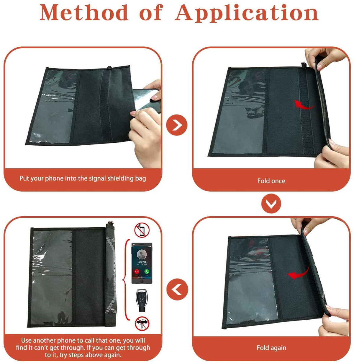 Faraday Bag for Phones - Device EMP Shielding for Law Enforcement, Anti-Tracking - Amradield