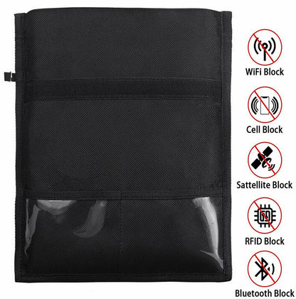 Faraday Bag for Phones - Device EMP Shielding for Law Enforcement, Anti-Tracking - Amradield