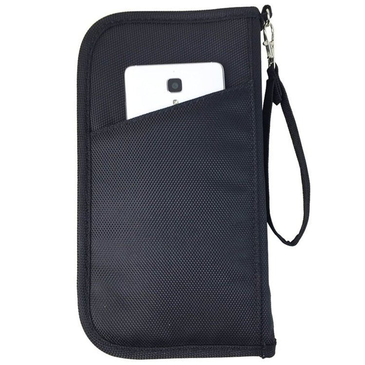 Faraday Bag RFID Travel Passport Wallet & Documents Organizer Zipper Case - Amradield