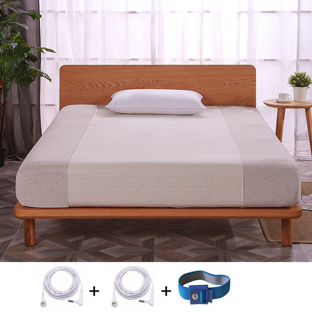 Earthing Fitted Sheets and Pillowcase Kits -Silver Fiber EMF Protection for Better Sleep