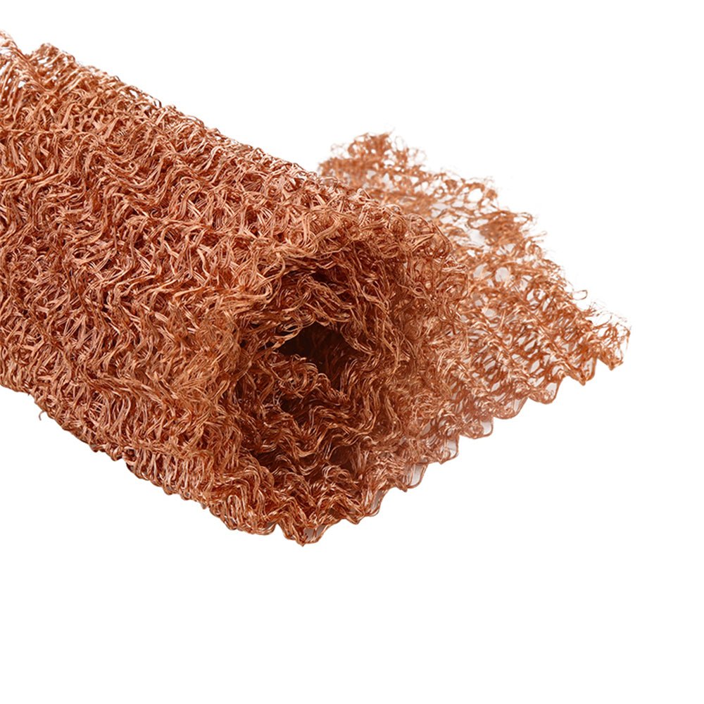 Pure Copper Knitted Mesh Filter Sanitary Blocker for DIY Hole Filler Distilling - Amradield