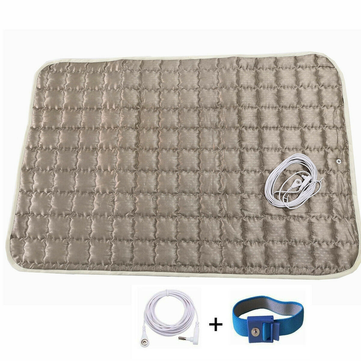 EMF EMI Reducing Earthing Grounded Silver Blankets & Throws Plush Pad Sheet Mats